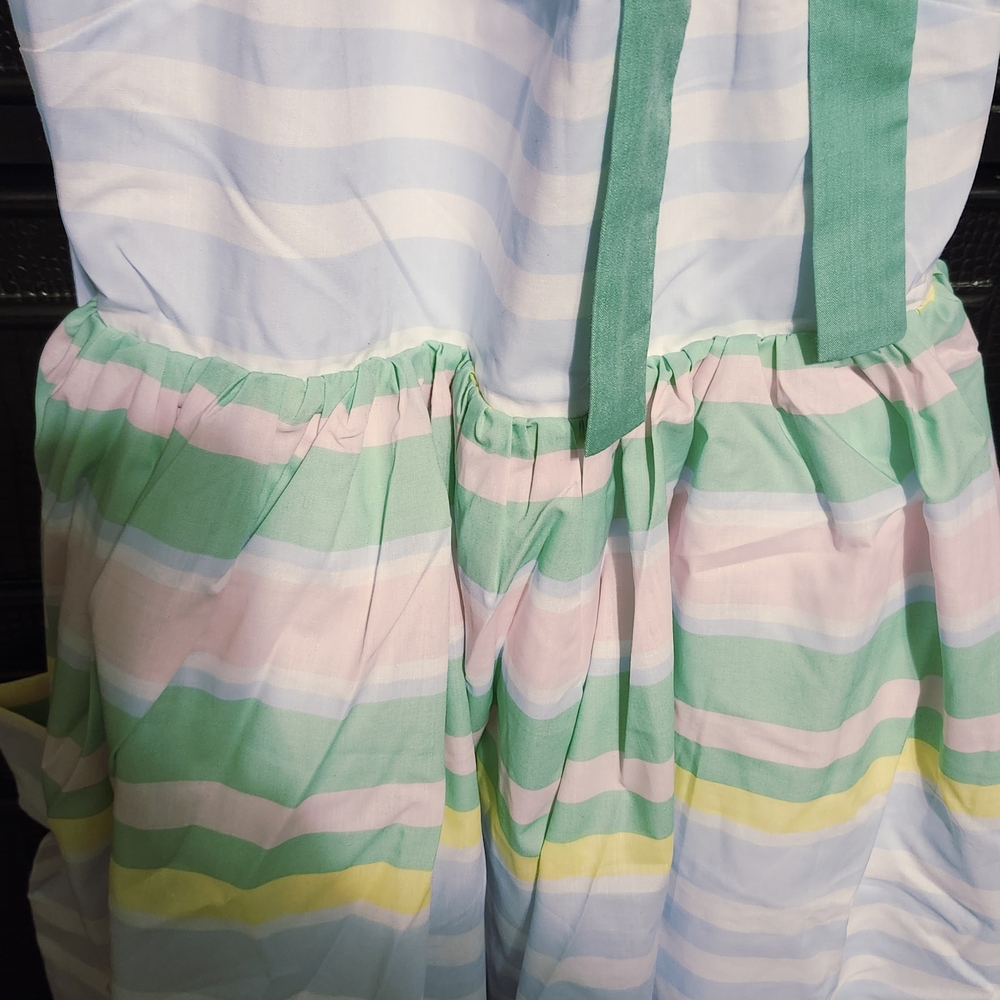The Beaufort Bonnet Company Pastel Striped Midi Dress